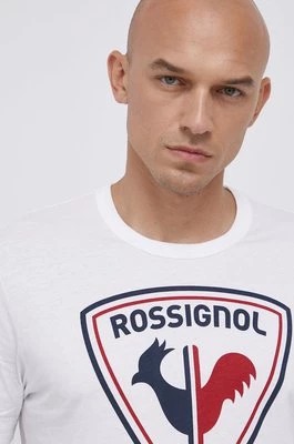 Zdjęcie produktu Rossignol t-shirt bawełniany kolor biały z nadrukiem RLKMY04
