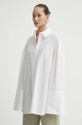 Zdjęcie produktu Rotate koszula damska kolor biały relaxed z kołnierzykiem klasycznym