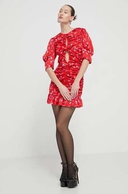 Zdjęcie produktu Rotate sukienka kolor czerwony mini dopasowana