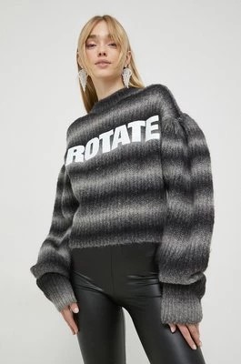 Zdjęcie produktu Rotate sweter wełniany damski kolor szary ciepły