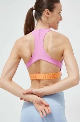 Zdjęcie produktu Roxy biustonosz sportowy Bold Moves x Mizuno kolor różowy gładki