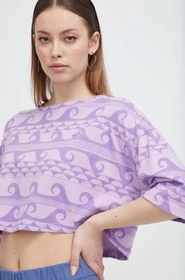 Zdjęcie produktu Roxy t-shirt bawełniany damski kolor fioletowy ERJZT05671