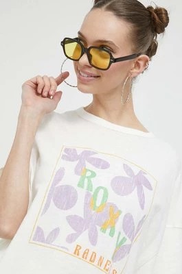Zdjęcie produktu Roxy t-shirt damski kolor beżowy