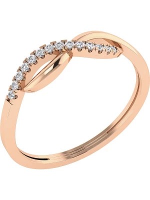 Zdjęcie produktu Diamant Vendôme Różowozłoty pierścionek z diamentami rozmiar: 54