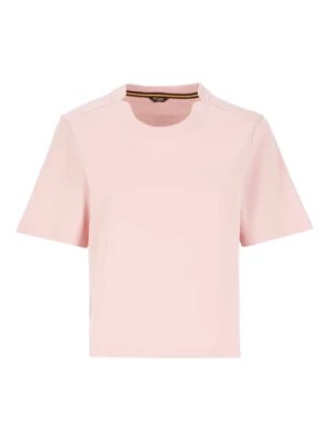 Zdjęcie produktu Różowa Bawełniana Koszulka dla Kobiety K-Way