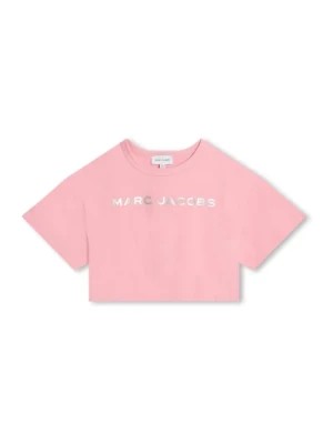 Zdjęcie produktu Różowa Bawełniana T-shirt z Logo Marc Jacobs