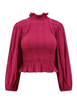 Zdjęcie produktu Różowa Bluzka z Drapowanym Rękawem Balonowym Isabel Marant