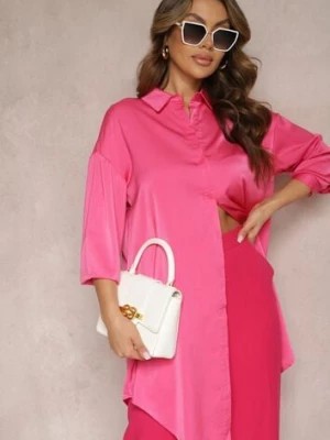 Zdjęcie produktu Różowa Gładka Koszula na Guziki Daphrae