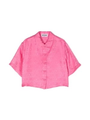 Zdjęcie produktu Różowa Koszula Dziecięca z Logo Moschino