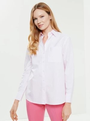 Zdjęcie produktu Różowa koszula w paski damska OCHNIK