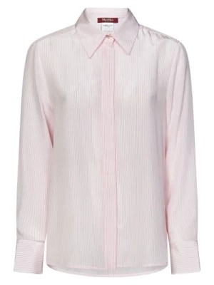 Zdjęcie produktu Różowa Koszula w Paski w Męskim Stylu Max Mara