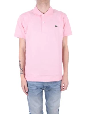 Zdjęcie produktu Różowa Koszulka Polo dla Mężczyzn Lacoste