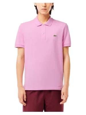 Zdjęcie produktu Różowa Koszulka Polo Klasyczny Styl Lacoste