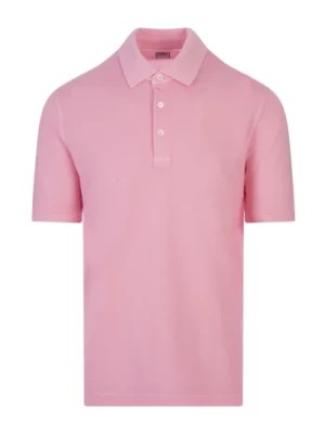 Zdjęcie produktu Różowa Koszulka Polo Krótki Rękaw Fedeli