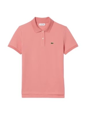 Zdjęcie produktu Różowa Koszulka Polo Z Wypustkami Lacoste