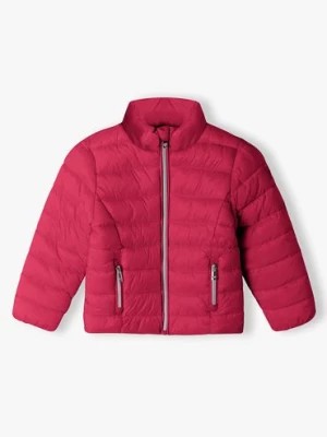 Zdjęcie produktu Różowa kurtka przejściowa pikowana ze stójką dziewczęca Minoti