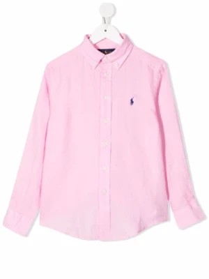 Zdjęcie produktu Różowa lniana koszula dla chłopców Ralph Lauren