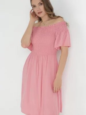 Zdjęcie produktu Różowa Sukienka Hiszpanka z Wiskozy Rallu