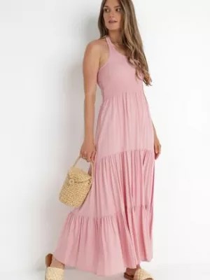 Zdjęcie produktu Różowa Sukienka z Wiskozy Inesh