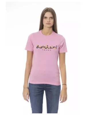 Zdjęcie produktu Różowa T-shirt z nadrukiem Baldinini