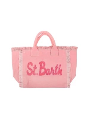 Zdjęcie produktu Różowa Torba Plażowa Vanity Patch MC2 Saint Barth