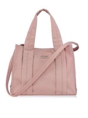 Zdjęcie produktu Różowa torebka damska typu tote bag OCHNIK