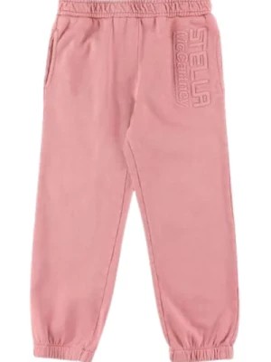 Zdjęcie produktu Różowe Bawełniane Spodnie z Elastycznym Pasem Stella McCartney