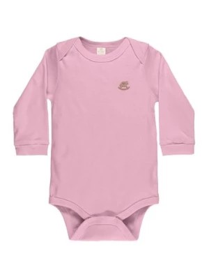 Zdjęcie produktu Różowe bawełniany body niemowlęce z długim rękawem Up Baby