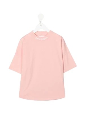 Zdjęcie produktu Różowe Koszulki z Krótkim Rękawem dla Dziewczynek Palm Angels