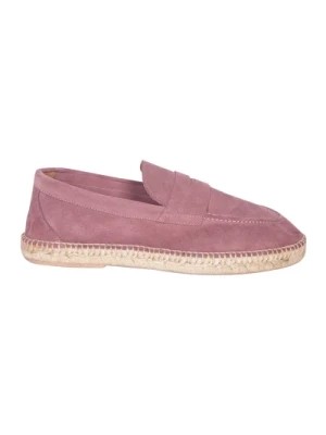 Zdjęcie produktu Różowe Skórzane Espadryle Slip On Model Lardini