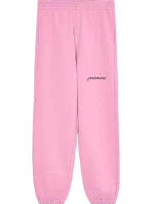 Zdjęcie produktu Różowe Spodnie Dresowe z elastycznym pasem i mankietami Hinnominate