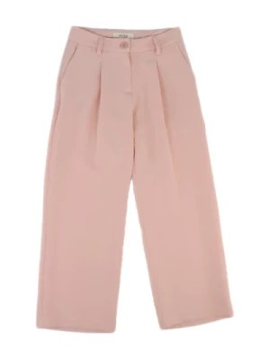 Zdjęcie produktu Różowe Spodnie z Szeroką Nogawką dla Dziewczynek ViCOLO