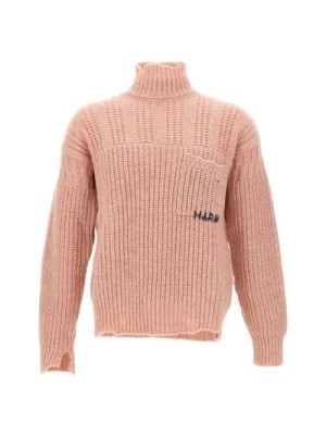Zdjęcie produktu Różowe Swetry dla Mężczyzn Marni
