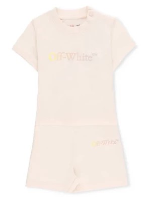 Zdjęcie produktu Różowy Bawełniany Dziecięcy Komplet Off White