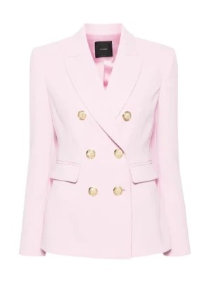 Zdjęcie produktu Różowy Dwurzędowy Płaszcz Pinko