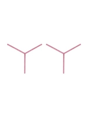Zdjęcie produktu Różowy Glitter Logo Kolczyk Y/Project