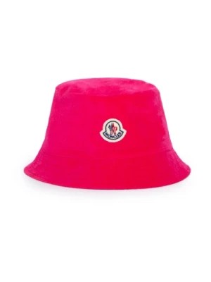 Zdjęcie produktu Różowy kapelusz Terry Bucket dla kobiet Moncler