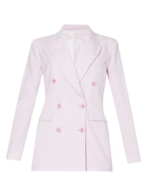Zdjęcie produktu Różowy Melanżowy Płaszcz Podwójny Rząd Liu Jo