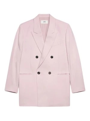 Zdjęcie produktu Różowy Oversizeowy Płaszcz Ami Paris