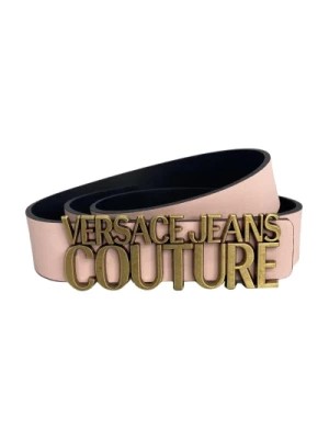 Zdjęcie produktu Różowy Pasek Skórzany - Modny i Wyrazisty Versace Jeans Couture