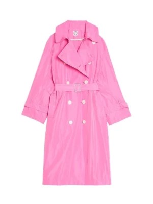 Zdjęcie produktu Różowy Płaszcz Trench z Bawełny Ines De La Fressange Paris