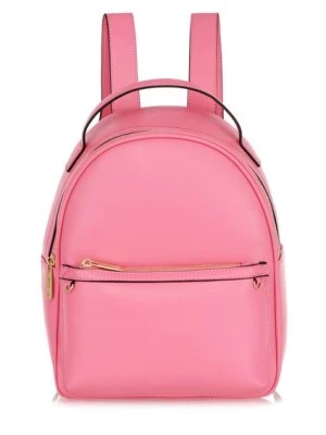 Zdjęcie produktu Różowy plecak damski z imitacji skóry OCHNIK