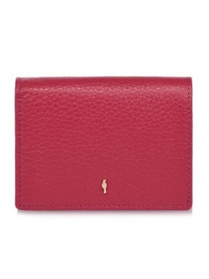 Zdjęcie produktu Różowy skórzany portfel damski z ochroną RFID OCHNIK