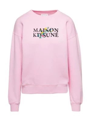 Zdjęcie produktu Różowy Sweter z Logo na Piersi Maison Kitsuné