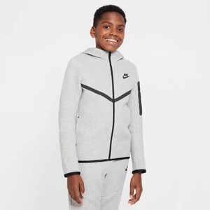 Zdjęcie produktu Rozpinana bluza z kapturem dla dużych dzieci Nike Sportswear Tech Fleece - Szary