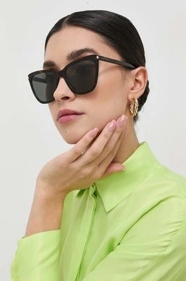 Zdjęcie produktu Saint Laurent okulary damskie kolor brązowy
