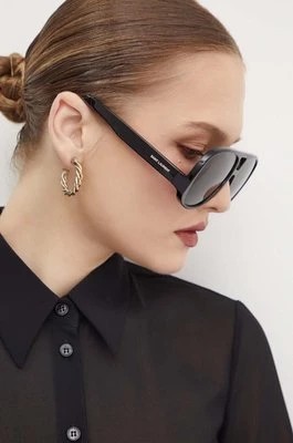 Zdjęcie produktu Saint Laurent okulary przeciwsłoneczne damskie kolor czarny SL 652