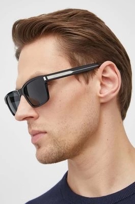 Zdjęcie produktu Saint Laurent okulary przeciwsłoneczne męskie kolor czarny