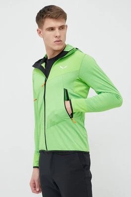 Zdjęcie produktu Salewa bluza sportowa Agner Hybrid męska kolor zielony z kapturem wzorzysta 00-0000027371