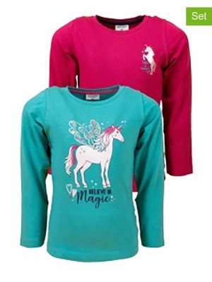 Zdjęcie produktu Salt and Pepper Koszulki (2 szt.) "Unicorn" w kolorze różowym i turkusowym rozmiar: 104